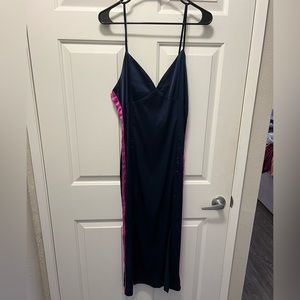 Satin navy Large dress